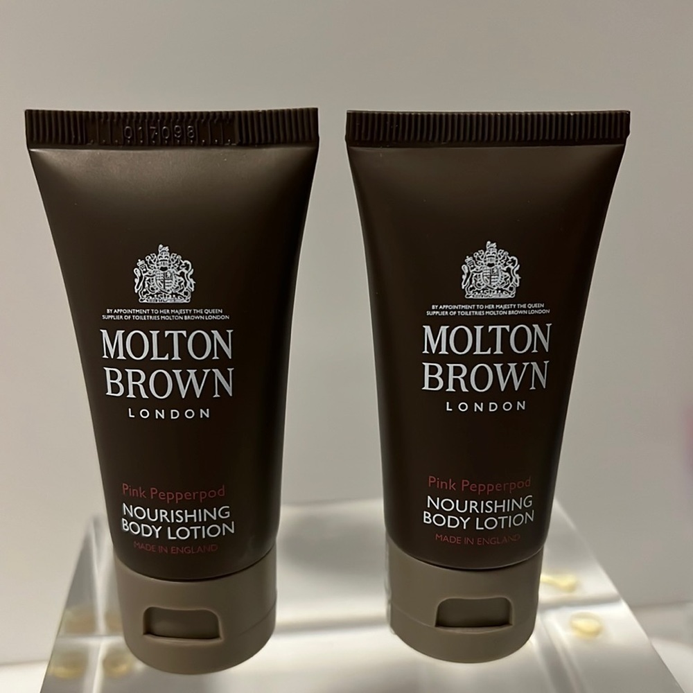 Molton Brown Pink Pepperpod Set of 2 Nourishing Body Lotion 30ml Travel Size New